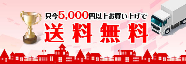 5000円以上購入送料無料